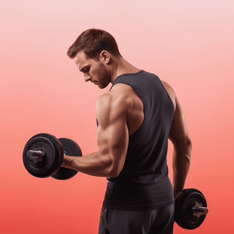 Socio entrenando en gimnasio